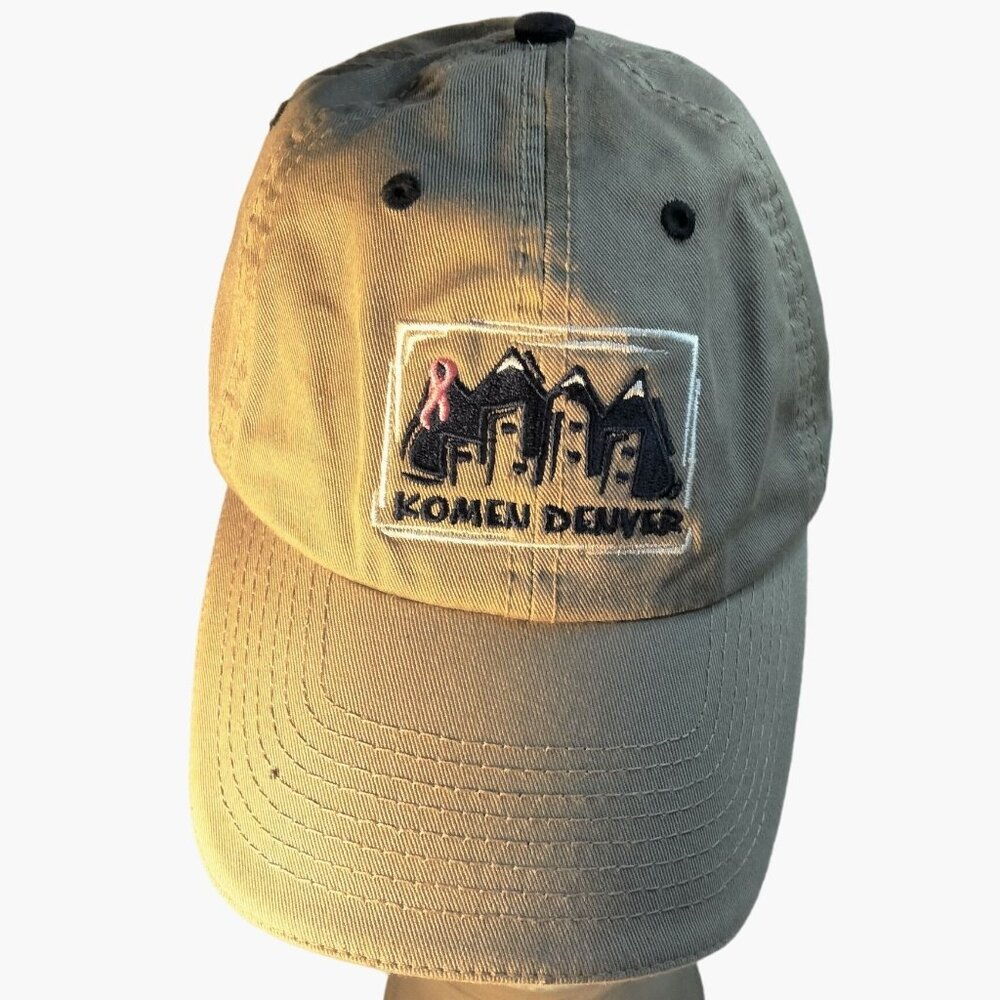 Komen Denver Adjustable Baseball Cap Hat Pink Ribbon Breast Cancer Colorado